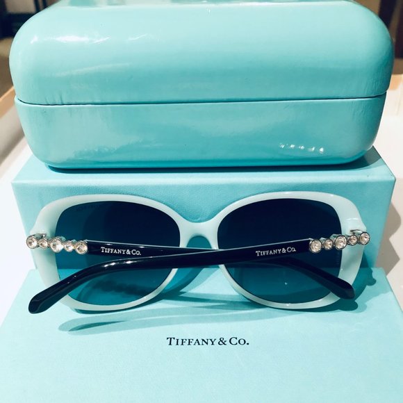 TIFFANY & CO. COBBLESTONE TF 4121B DESIGNER SUNGLASSES TWO-TONE - Picture 4 of 6